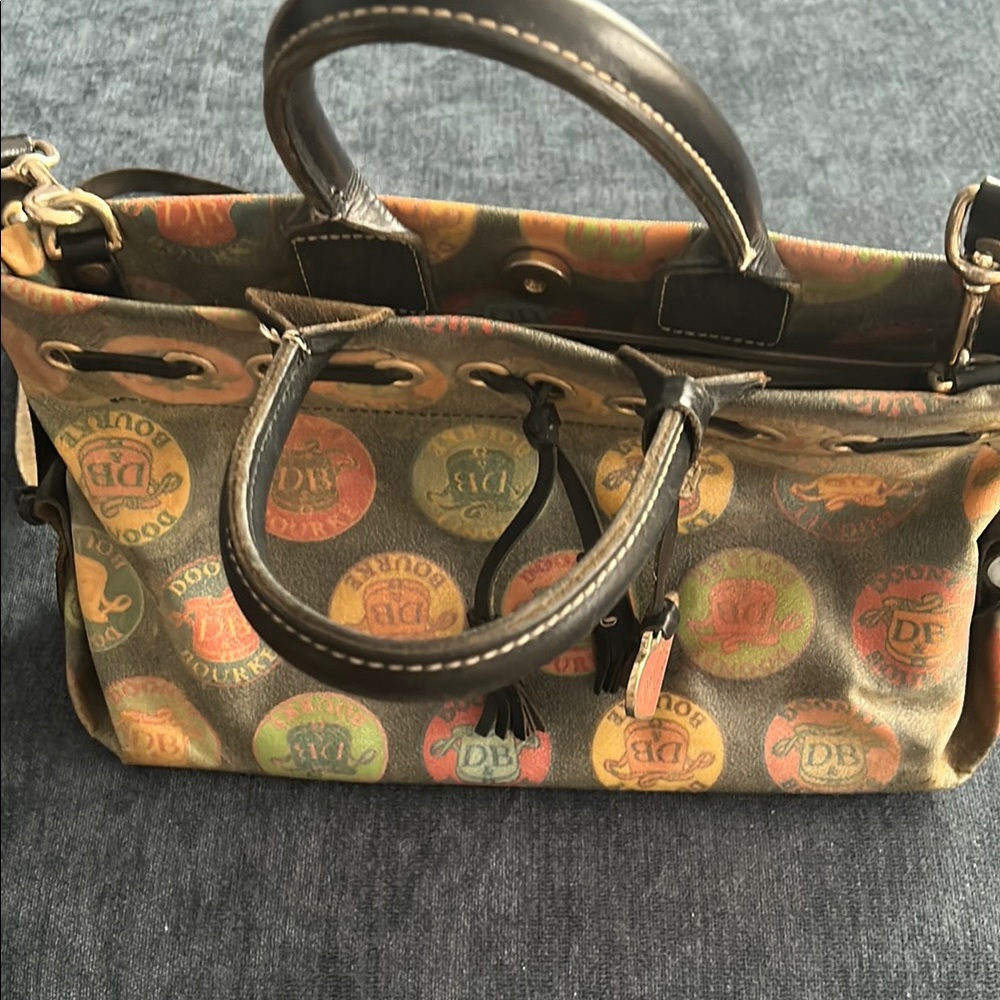 Dooney & Bourke Autumnal Fruit Pattern Satchel